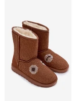 Zdobené Vyšší Zimní Boty Dámské Camel Galivra