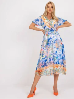 Šaty DHJ SK 15967 1.01P bílá a modrá