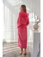 Dámský župan Amira 2551 Tmavě růžová vzor - L&L Lamp