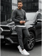 Pánská mikina s kapucí antracitová BX2405