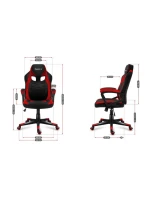 Herní židle Huzaro FORCE 2.5 Red Mesh