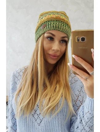 Fleecová čepice Patrycja K254 green neon+green