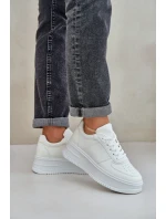 Dámské Tenisky Na Platformě S Dekorativním Šněrováním Bílé Mistra Dámské Tenisky Na Platformě S Dekorativním Šněrováním Bílé Mistra