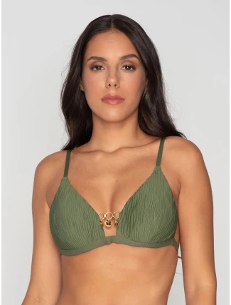 Vrchní díl plavek - 93793 - Scarlet - khaki - Luna Vrchní díl plavek - 93793 - Scarlet - khaki - Luna