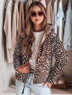 Dámská oboustranná přechodná bunda ZIBERKA béžová FashionStreet TY4870