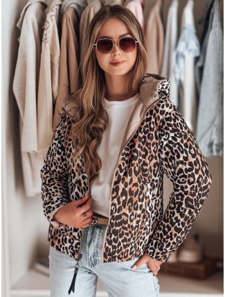 Dámská oboustranná přechodná bunda ZIBERKA béžová FashionStreet TY4870