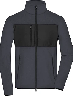 Daiber JN 1312 Pánská fleecová bunda 02.1312 carbon/black