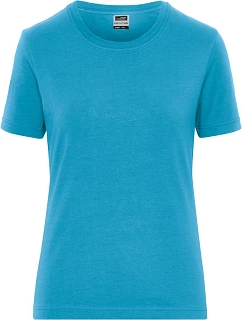 Daiber JN 1801 Dámské pracovní tričko z bio bavlny - Solid 02.1801 turquoise