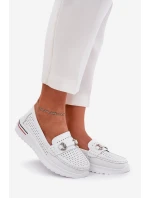 Děrované baleríny z přírodní kůže Vinceza 95331 bílé Děrované baleríny z přírodní kůže Vinceza 95331 bílé