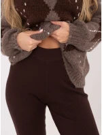 Legíny D93050Z62285A tmavě hnědé