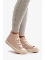 Dámské Zateplené Tenisky Z Eko Kůže Růžové Big Star Dámské Zateplené Tenisky Z Eko Kůže Růžové Big Star