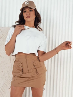 Dámská mini sukně QUILLA camel FashionStreet CY0440