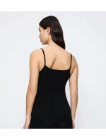 Beauty Layers Spaghetti Top Wool - BLACK - TRIUMPH BLACK - TRIUMPH