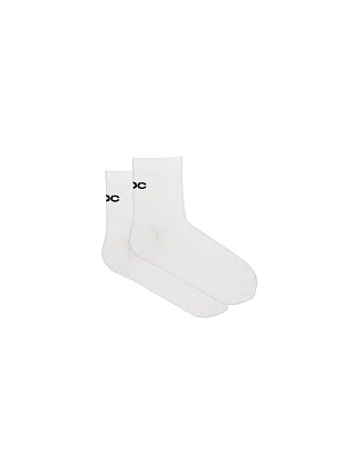 Cyklistické ponožky POC Cadence Road Short Socks, bílé