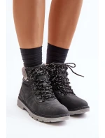 Zateplené dámské kotníkové boty Lee Cooper černé LCJ-24-03-3043