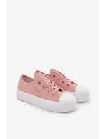 Dětské Tenisky Na Šněrování Big Star RR374011 Růžové