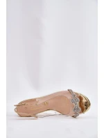 Průhledné Sandály Na Podpatku D&A MR51-705 Zlaté