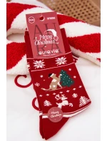 Pánské Vánoční Ponožky Kočka S Vánoční Stromeček Červené Pánské Vánoční Ponožky Kočka S Vánoční Stromeček Červené