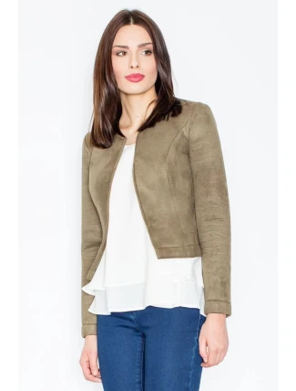 Dámské sako M456 olivové - Figl Dámské sako M456 olivové - Figl