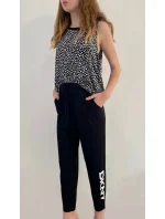 Dámský pohodlný dvoudílný set  YI2722537 - 001 Černo/bílá - DKNY