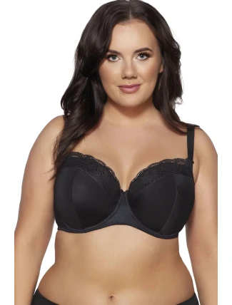 Dámská podprsenka 2112 Azalea black plus - AVA Dámská podprsenka 2112 Azalea black plus - AVA