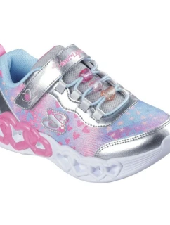 Skechers S-Lights Infinite Heart Lights-Heart Jewels 303261L-SMLT Silver/Multi