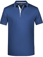 Daiber JN 728 Pánské piqué polo s kontrastní légou 02.0728 navy/white Daiber JN 728 Pánské piqué polo s kontrastní légou 02.0728 navy/white