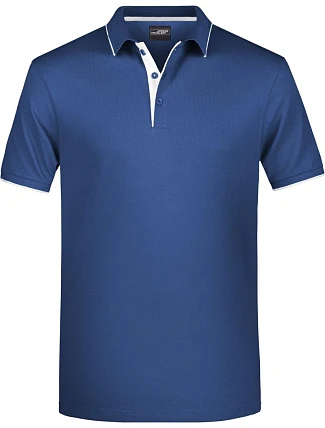 Daiber JN 728 Pánské piqué polo s kontrastní légou 02.0728 navy/white Daiber JN 728 Pánské piqué polo s kontrastní légou 02.0728 navy/white