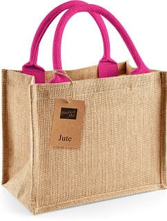 Westford Mill W 412 Jutová nákupní taška Mini 50.0412 natural/fuchsia