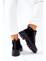 Kožené Turistické Boty Big Star II274363 černé