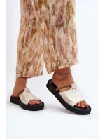 Kožené dámské žabky Zazoo 2659/005 stříbrné Kožené dámské žabky Zazoo 2659/005 stříbrné