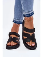 Dámské Pantofle Na Suchý Zip Vinceza 17401 Černé