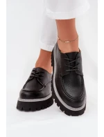 Dámské Mokasíny Se Šněrováním Big Star NN274052 Černé Dámské Mokasíny Se Šněrováním Big Star NN274052 Černé