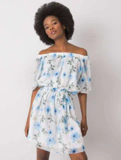 Šaty LK SK 508208.65P bílá a modrá