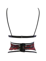 Svůdný korzet V-10037 černá/červená - Axami Svůdný korzet V-10037 černá/červená - Axami