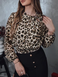 SAVANATOP dámská oversize halenka s leopardím vzorem FashionStreet RY2711