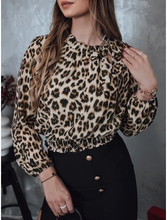 SAVANATOP dámská oversize halenka s leopardím vzorem FashionStreet RY2711