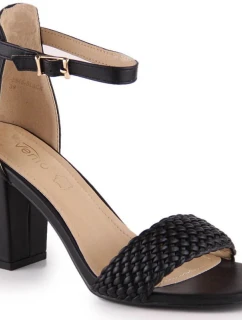 Sandály na podpatku eVento W 5945 černé