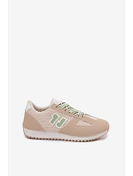 Dámské Tenisky Béžové s Ozdobným Šněrováním Henira