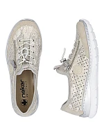 Dámská zlatá prolamovaná sportovní obuv Rieker L3252-92