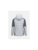 Pánská péřová bunda PEAK PERFORMANCE M Helium Down Hybrid Hood, šedá Pánská péřová bunda PEAK PERFORMANCE M Helium Down Hybrid Hood, šedá