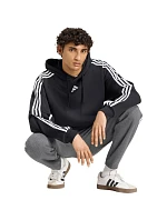 Pánská mikina adidas Essentials 3-Stripes French Terry Hoodie, černá, KY6605