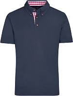 Daiber JN 716 Pánské piqué polo v tradičním krojovém stylu 02.0716 navy/red white
