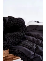 Dětské Sněhule On Slider Big Star KK374235 Černe Dětské Sněhule On Slider Big Star KK374235 Černe