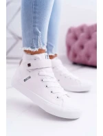 Dámské zateplené tenisky Big Star – bílé