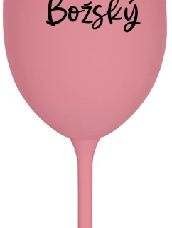 PÁN BOŽSKÝ - ružový pohár na víno 350 ml