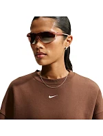 Dámská mikina Nike Studio Fleece, hnědá, IM8082, 259