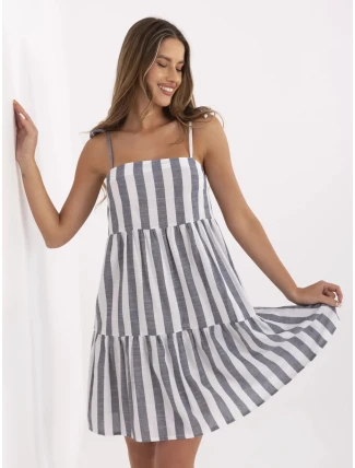 Šaty LK SK 507684.14 tmavě modrá a bílá