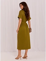 Šaty LK SK 510242.14 v barvě khaki Šaty LK SK 510242.14 v barvě khaki