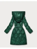 Zelený prošívaný kabát pro přechodné období s kapucí Goodlookin (Y3-9215-33)